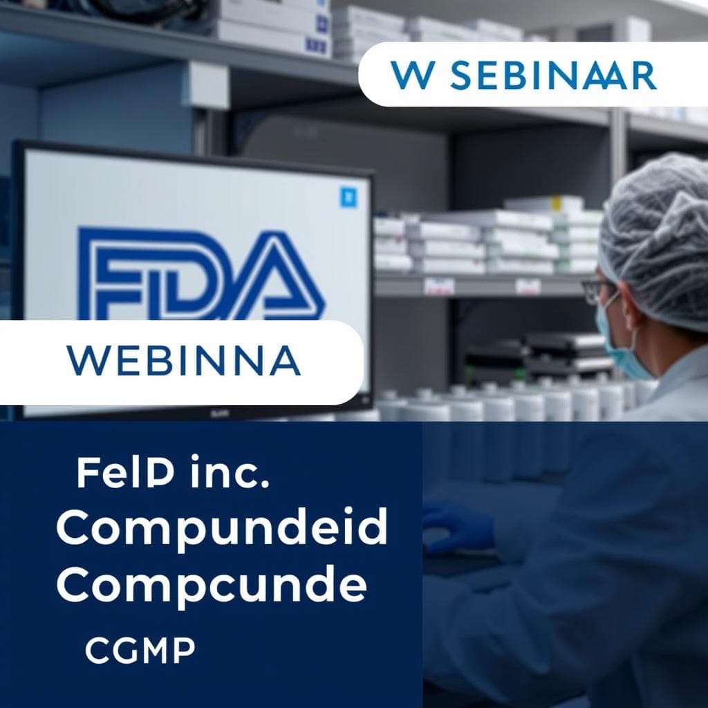 FDA 복합제제 품질 센터, 무료 녹화 웹세미나 제공